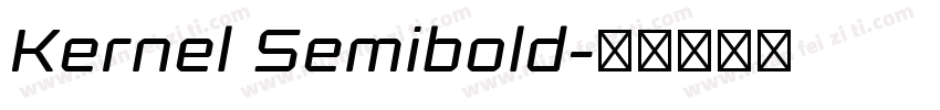Kernel Semibold字体转换